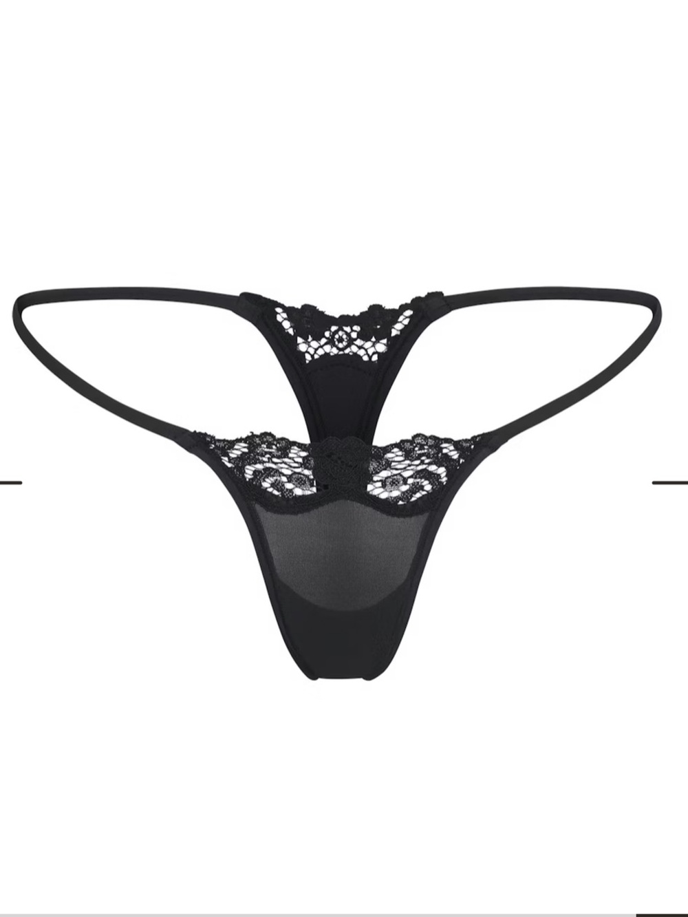 Skims Set Black Lace Underwire Bra and Thong - Women Intimates & Sleepwear - Picture 2 of 9